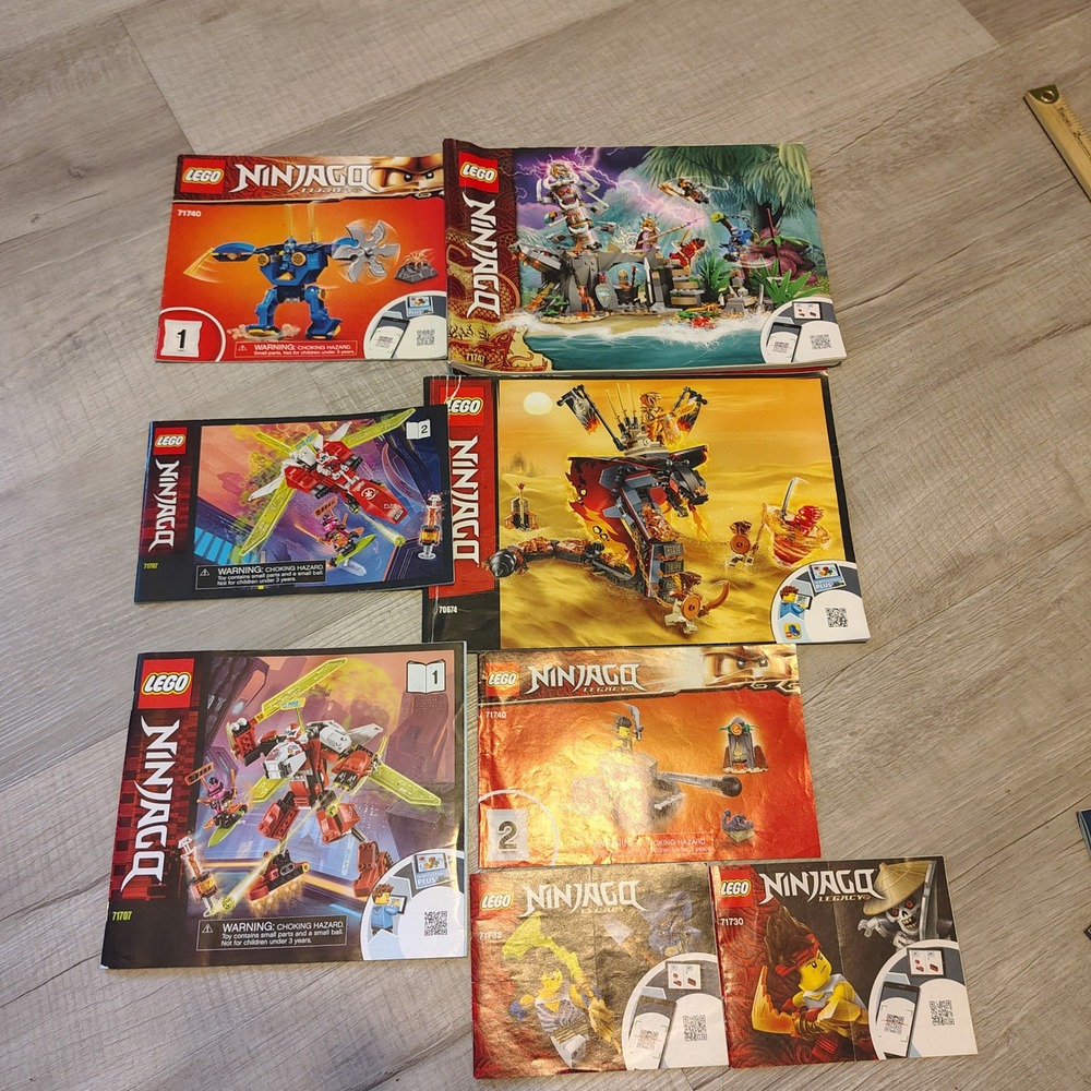 Lego Ninjago Instruction Manual Lot 71740 71707 71747 70674 Legacy Guides